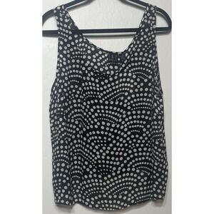I.N.C. NWT 100% Silk Polka Dot Design Tank Women's Size‎ 18W